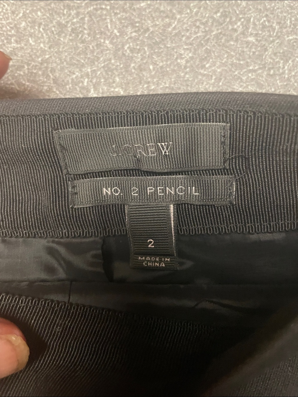 J. Crew Black No. 2 Pencil Skirt - Tailored Pencil Silhouette